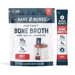 Bare Bones Beef Bone Broth Sticks, 0.53 Ounce (Pack of 12) - Picture 1 of 5
