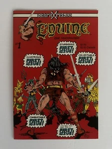 Equine the Uncivilized #1 (GraphXPress 1985) Jim Groat Signed! (Red Shetland) NM - Picture 1 of 6