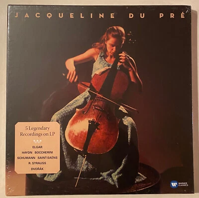 JACQUELINE DU PRE 5 Legendary Recordings Elgar Dvorak 180 gram NEW 5 LP box set - Image 1 of 2