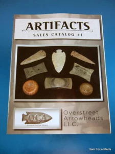 Back Issue Indian Artifacts Sales Catalog #1 by Sam W. Cox FULL COLOR & PRICING - Picture 1 of 7
