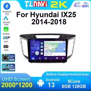 For Hyundai Creta ix25 2014-2018 Radio GPS Navigator Bluetooth Carplay Head Unit - Picture 1 of 48