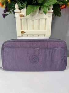 KIPLING Lilac Purple Nylon Zip Around Organizer Wallet - Picture 1 of 4