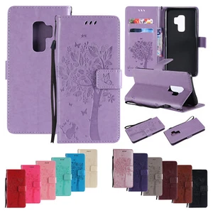 For Samsung Galaxy S23 FE S10 S9 Flip Leather Card Wallet Stand Pattern Case - Picture 1 of 69
