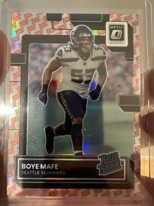 Boye Mafe - One Hundred 💯 Emoji SSP - 2022 Panini Donruss Optic # 263 Seahawks