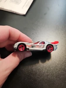 HOT WHEELS 1997 Panoz GTR-1 Silver Sports Car Orange Fin Diecast Car - Picture 1 of 2