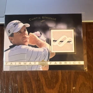 Curtis Strange 2003 Upper Deck Fairway Fabrics GU Golf Shirt #CS PGA NM-MT - Picture 1 of 6