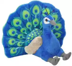 NUEVO Peluche Wild Republic Cuddlekins 12" Majestuoso Pavo Real Peluche Animal - Imagen 1 de 5