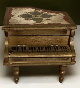 Vintage Italian Style Wood Music Box w/Ballerina Plays “Somewhere My Love” Works - Picture 1 of 11