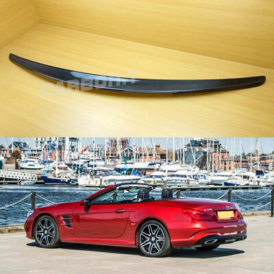 Carbon Rear Trunk Spoiler Wing SL500 Fit Mercedes Benz SL-Class R231 2012-2018 - Image 1 of 4