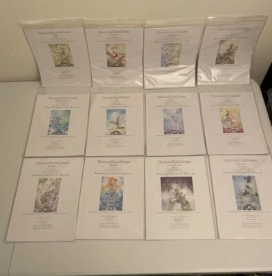 Heaven And Earth Designs Stephanie Law Lot of 12 Cross Stitch Zodiac 2009 - Image 1 of 4