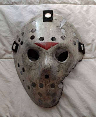 Jason voorhees Friday the 13th Part 7 Style mask custom hand painted - Image 1 of 4