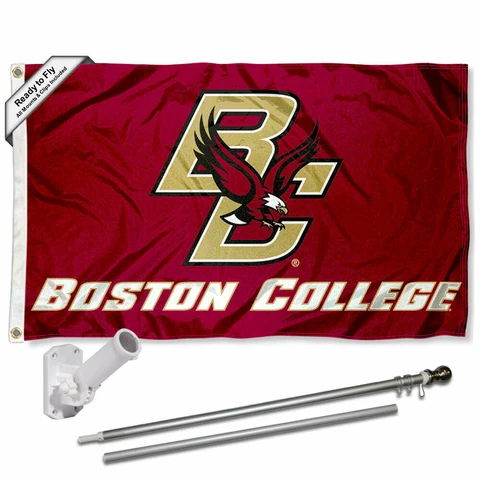 Boston College Eagles Flag Pole and Bracket Gift Package Cover