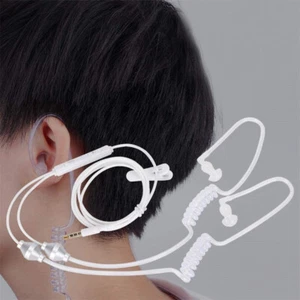 Anti-Radiation Air Tube Headset with Microphone Deep Bass Noise Cancelling Phone - Picture 1 of 12