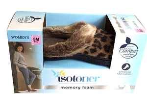 Isotoner Women size SM 6 Eco Comfort Memory Foam Faux Fur Indoor Outdoor Slipper - Picture 1 of 6