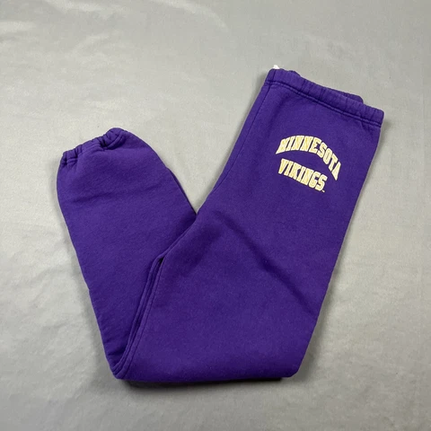 Vintage Minnesota Vikings Russell Athletic Sweatpants Joggers XL USA Made Purple Cover