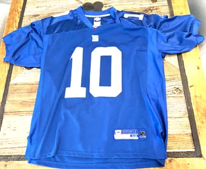 Reebok ELI MANNING #10 Jersey New York Giants NFL Blue MensEmboidered - size 48 - Picture 1 of 6