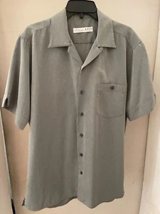 FLAWLESS EQUILIBRIO Italian Mens L short sleeve button down shirt - Picture 1 of 7