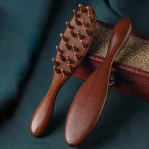 Holz Kammkopf Meridian Kamm Natürliche Sandalholz Langgriff Kamm Massage Kamm - Bild 1 von 9