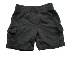 Jumping Beans Boys Shorts Black Knit Pull On Elastic Waist Cargo Size 2T - Picture 1 of 8