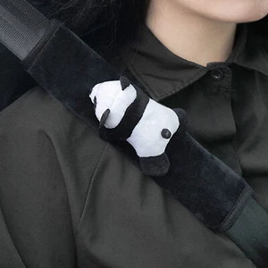 1pc Cute Panda Car Safety Seat Belt Shoulder Pad Cover Cushion Harness Pad - Picture 1 of 8