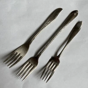 Silver Forks - Mixed lot of 3: WM Rogers, Meridan, Rockford - Vintage - Picture 1 of 9