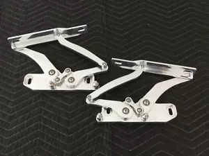 1964-65 Chevelle Chevy Custom Billet Aluminum Hood Hinge Set Custom Hood Hinges - Picture 1 of 9