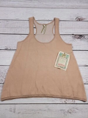 Camiseta sin mangas Aratta Silent Journey rosa/BEIGE nueva talla mediana N5 Foto 1 de 4