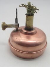 Vintage Copper Oil Lamp Kerosene Tea Hot Water Heater Farmhouse Decor