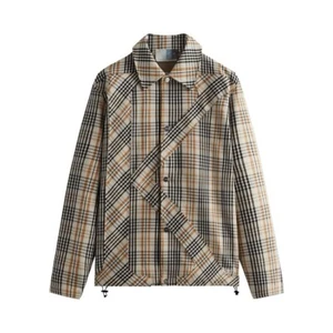 KITH kariertes Initialen K Sakko - Musselin, Größe: L #khm010253-106 brandneu Burberry - Bild 1 von 11