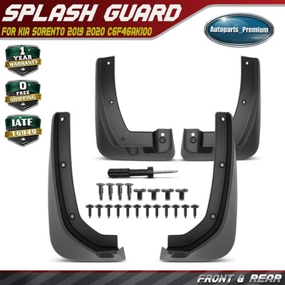 4 piezas protectores contra salpicaduras delanteros y traseros guardabarros para Kia Sorento 2019 2020 C6F46AK100 Foto 1 de 4