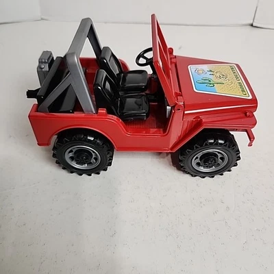 1993 Vintage Bruder Cross Country Red Jeep Wrangler Toy Collectible Plastic - Image 1 of 4