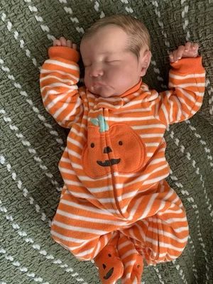 Reborn Baby Doll Levi by Bonnie Brown Hand Painted Vinyl - Image 1 of 4