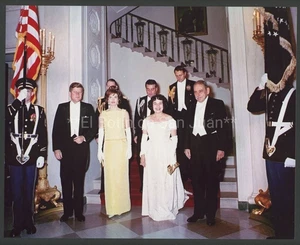 REPRINT PHOTO / J F. KENNEDY & MUNOZ MARIN GOV OF PUERTO RICO AT THE WHITE HOUSE - Picture 1 of 1
