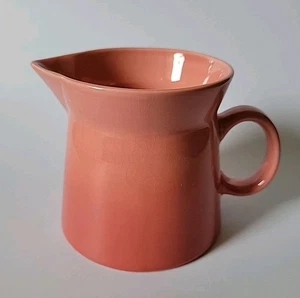 Martha Stewart Collezione Vintage Ombre Rosa Ceramica Brocca Corta Vaso Retrò - Foto 1 di 14