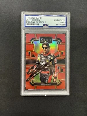 NASCAR Jeff Gordon firmado autografiado 2024 rojo select/149 PSA/DNA Foto 1 de 2