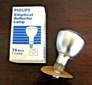 PHILIPS 75W REFLECTOR FLOOD LIGHT BULB LAMP ER30 REPLACES BR40 ELLIPTICAL 75ER30 - Picture 1 of 7