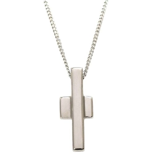 Collana Gucci Croce Ec 23372 Argento Nuova Finita Ag 925 Rango S Croce Gucci