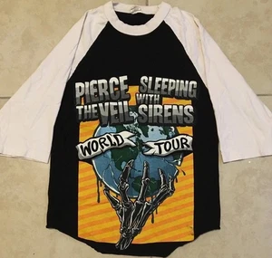 2015 Pierce The Viel Sleeping With Sirens Tour Shirt S Konzert Emo Grunge Y2K - Bild 1 von 11