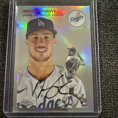 2023 Topps Chrome Platinum Anniversary - Michael Grove #39 Refractor (RC) - Image 1 of 2