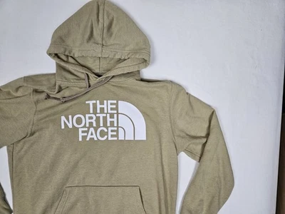 The North Face Sweatshirt Mens Large Hoodie Tan Hooded Drawstring Outdoor Logo - Image 1 of 4