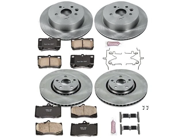 Kit de pastillas de freno y rotor delanteras y traseras 84GVVM71 para GS350 2010 2007 2008 2009 Foto 1 de 1