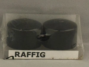 Tapas de extremo de barra de cortina negra IKEA Raffig 202.199.36 UN PAR NUEVO SELLADO NUEVO EN CAJA - Imagen 1 de 2