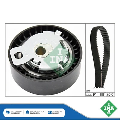 Fits Ford Transit Connect Focus Mondeo S-Max + Other Models Timing Belt Kit INA - Image 1 of 3