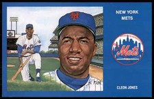 1969 Historic New York Mets Postcard Cleon Jones #16