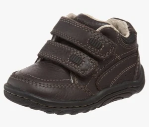 Stride Rite SRT  Pierce Brown Leather Boots Little Boy Size 10M NWT - Picture 1 of 13