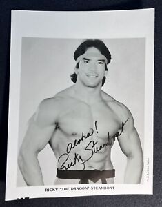 RICKY STEAMBOAT signed 5 x 6.5 Photo Print wrestling wwf AUTOGRAPHED the dragon