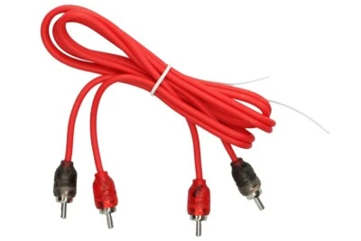 T-Spec 6' Ft Two Channel Woven RCA Interconnect Cable Subwoofer Audio Wire 2CH - Image 1 of 2