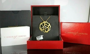 $8,300 Carrera y Carrera 18K Yellow Gold Heart Cut Iolite Large Pendant Necklace - Picture 1 of 8