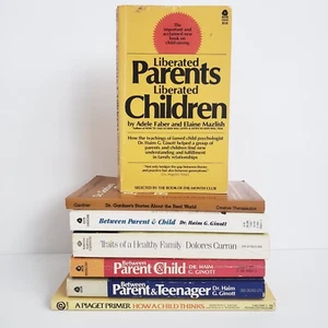 Lot of 7 Parenting Books Liberated Parents Liberated Children Adele Faber - Picture 1 of 24