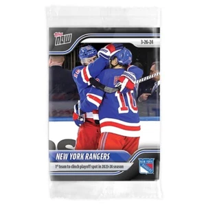 2023-24 NHL TOPPS NOW® Sticker 153 🥅 New York Rangers 🥅 1st To Clinch Playoffs - Picture 1 of 2